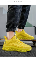Zapatos para correr transpirables de plástico con goteo de malla baja a la moda para actividades al aire libre para parejas deportivas informales de primavera para hombre - details 16