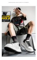 Zapatos zapatos de hombre 2025 verano nueva marca de moda transpirable zapatos deportivos suela gruesa aumentando casual pequeño blanco zapatos de junta - details 11