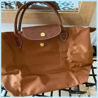 Bolso De Hombro De Lujo Para Mujer Clásico Bloque De Colores Inodoro Plegable Impermeable Bolso De Mano En Poliéster 100% - details 3