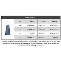 OUWU-Vestido Midi plisado con espalda descubierta y azul a la moda para mujer, vestidos Vintage elegantes con tirantes finos y cuello cuadrado para - details 0