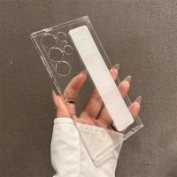 Funda de lujo ultrafina de silicona elástica mate con correa para la muñeca a prueba de golpes para Samsung S25 Edge S24 S23 Ultra Plus PC cubierta transparente dura - details 4
