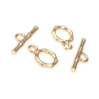 Pulsera de Tirantes Geométricos de Latón Dorado 18K Clasps para Hacer Joyería DIY - details 74