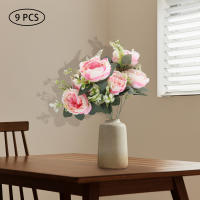 10pcs Flores de Seda de Peonía Rosa Ramas Individuales Largas Ideal para Bodas y Celebraciones - details 3