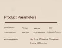 Bragas de Cintura Alta de Algodón Puro Ropa Interior Transpirable para Mujeres Talla Grande - details 0