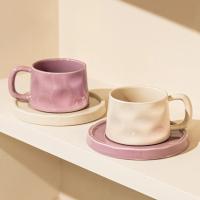 300ML Ceramic Coffee Mug with Saucer Breakfast Milk Mug Home Office Water Cup Latte Coffee Cup Afternoon teacup Birthday Gifts - details 14