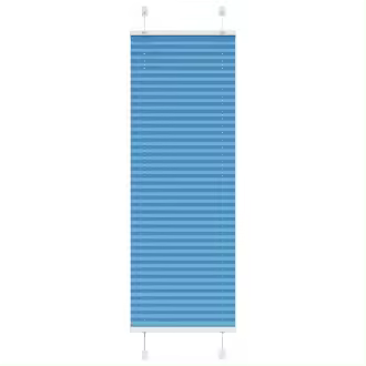 vidaXL Estor Plisado azul 50x150 cm Tela Ancho 49,4 cm Poliéster - 1