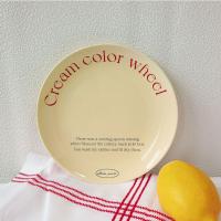 Celebridad de Internet plato de cerámica de alto valor estilo coreano ins plato de postre de crema retro plato de desayuno plato de pasta occidental - details 7