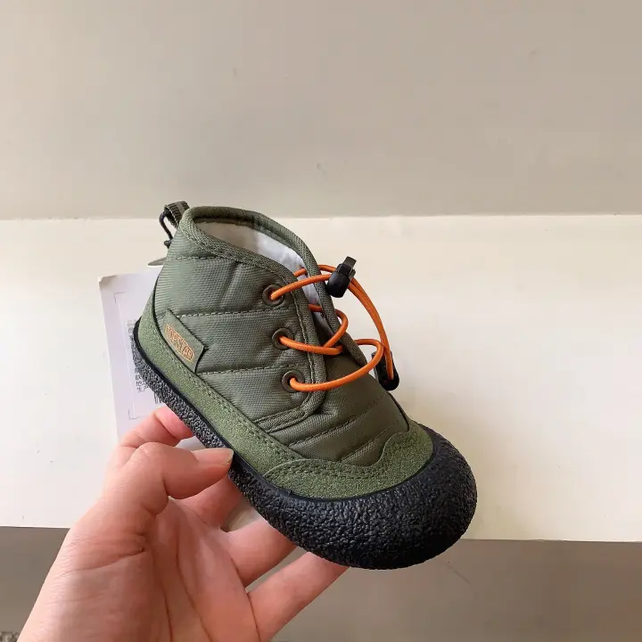 Zapatos de algodón para niños de 3 a 6 años, dos zapatos de algodón con terciopelo. - 1
