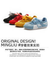 Aumento de altura interior 3cm cuero Forrest Gump zapatos nueva malla transpirable zapatos deportivos casual versátil zapatos de mujer - details 11