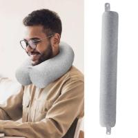 Almohada cilíndrica portátil en forma de U, almohada de viaje plegable y flexible, almohada para siesta de resiliencia lenta, avión - details 5