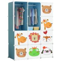Estantería de Módulos para Niños Organizador Modular de 12 Módulos Tamaño 140x105 cm Para el Hogar - details 0