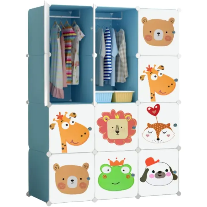 Estantería de Módulos para Niños Organizador Modular de 12 Módulos Tamaño 140x105 cm Para el Hogar - 1