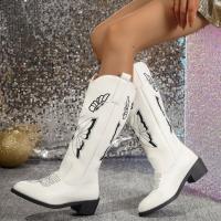 Botas de caballero para mujer, zapatos largos de Punta puntiaguda, informales, Otoño e Invierno - details 1