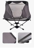 Acampar al aire libre, pesca, ocio, playa, silla transpirable, rodamientos de nailon de aleación de aluminio, malla portátil en forma de media luna de 150kg - details 3