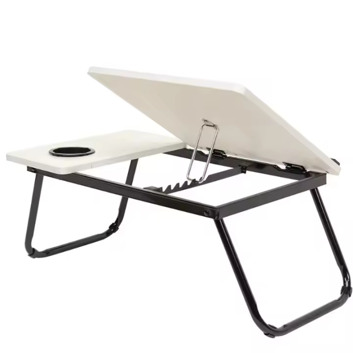 Mesa Plegable Portátil Bandeja Abatible Mesa Pequeña para Ordenador, Dormitorio, Salón, Comedor - 1