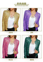 Moda Primavera 2025 Abrigo Corto Casual con Cuello Alto para Mujeres Color Bloqueado Brillante - details 2