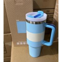 Termo de 40 oz con aislamiento al vacío, tapa y pajita para café y smoothies, acero inoxidable duradero de gran capacidad - details 1