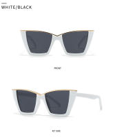 Toyear-gafas de sol estilo ojo de gato para mujer, de estilo Vintage lentes de sol, de marca de lujo, de diseñador, Punk, a la moda, Sexy - details 10