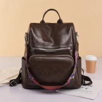 Mochila de cuero de alta calidad para mujer, bolso de hombro femenino Vintage, bolso de viaje antirrobo, Mochilas escolares para niñas - details 25