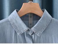 Blusas Bordadas de Flor Moda Coreana para Mujeres Primavera Camisa de Jeans de Diseñador - details 14