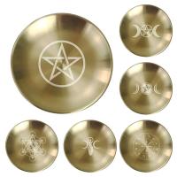 Bandeja Ritual pagana, plato de pentagrama de Altar, portavelas de piedra de cristal, quemador de incienso, accesorios de decoración del hogar, regalo de bruja - details 4