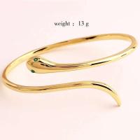 Brazalete de Serpiente de Ojo de Zirconia Verde Plateado Joyería de Pulsera de Mujer para Bodas - details 0