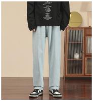 Jeans casuales para hombre Moda Pierna ancha hasta el tobillo Color Azul claro Gris Negro Talla 3XL - details 6