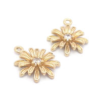 Colgantes de latón y circonita de Color dorado de 18K para mujer, joyería artesanal de alta calidad, collar, pendientes, accesorios - details 10
