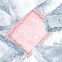 Cama refrescante para perros de seda de hielo, cómoda estera impermeable de verano para perros, almohadilla de verano suave y lavable para perros pequeños y medianos - details 2