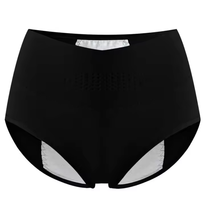 Ropa Interior de Alta Cintura para Mujeres A Prueba de Fugas Fisiólogicas Talla Grande L-4XL - 1