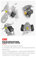 Rhinowalk-bolsa de parachoques para motocicleta, resistente al agua, barras de choque con marco de 6L, herramienta de reparación de parachoques, paquete de colocación, bolsa de equipaje para tanque de Motor - details 4