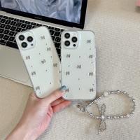 Funda de Plata Transparente 3D con Lazo Protección Completa para iPhone 15, 14, 13, 12, 11 Pro Max con Cadena - details 3