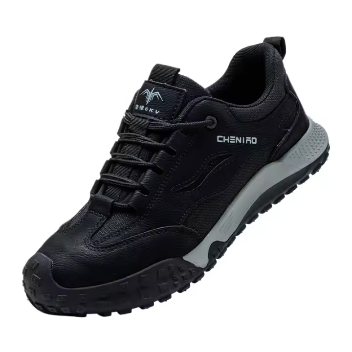 Zapatos de seguridad para hombre, anti-perforación, anti-desgarro, para construcción, trabajo seguro, con placa de acero, aislados, deportivos. - 1