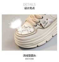 Zapatos transpirables de verano 2024, sandalias de mujer informales y a la moda con suela gruesa y suela gruesa de tela interior de gran tamaño - details 2