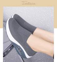 Zapatos ortopédicos antideslizantes con plataforma para mujer, zapatillas cómodas con cojín de aire, transpirables, para caminar - details 23