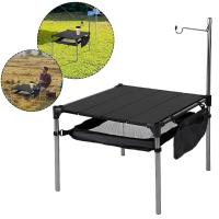 Mesa de barbacoa multifuncional ultraligera plegable de aleación de aluminio para acampar para Picnic Beach RV - details 0