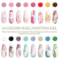 ROSALIND-pluma de esmalte de Gel para uñas, delineador de rayas, diseño de pintura, barniz de Gel UV, Semiperment Gliiter, herramientas para uñas, 5ml - details 2