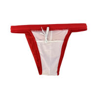 Jessborn pantalones de natación triangulares para hombre, bañador sexy de horquilla alta, media cadera envolvente, color sólido, ropa de baño de playa de primavera caliente - details 9