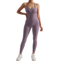 Mono ajustado para mujer, mono deportivo informal para todas las estaciones, ropa deportiva ajustada sin mangas, mono todo en uno, ropa para mujer - details 79