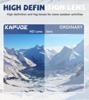 Kapvoe-gafas fotocromáticas de esquí, lentes rojas para Snowboard, deportes al aire libre, esquí de doble capa, antivaho - details 5