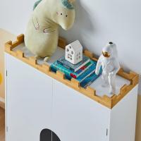 Cómoda para niños, estantería para Libros, Juguetes, Armario Auxiliar para Niño diseño de candado, Aprox. 86 x 30 x 87 cm ES - details 5