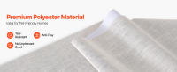Persianas de Panel Ajustables SucceBuy, Riel Extensible de 116 cm a 218 cm de Ancho, Cortinas de Panel Personalizables de hasta 243 cm de Alto, Persianas Verticales Opacas para Puertas Corredizas, Puertas de Patio, Separador de Ambientes, Gris Claro - details 1