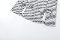 Vestido de rayas de cadera delgada de hombro recto con cinturón halter para mujer, nueva línea - details 17