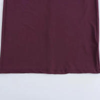 Vestido de cuello redondo para mujer, minivestido plisado de manga larga con espalda, color sólido, nable, para otoño - details 15