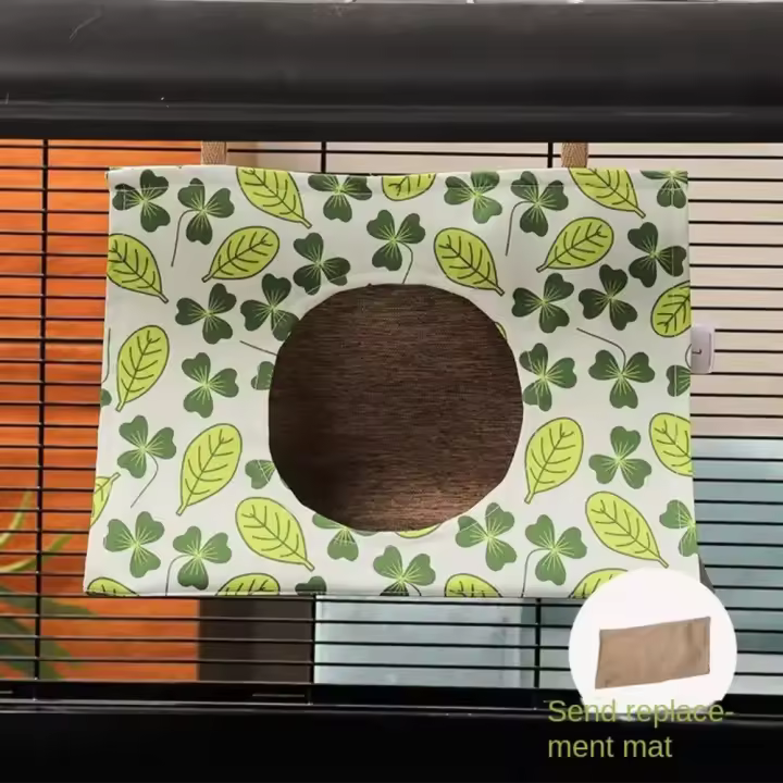 Casa Nido de Pájaros transpirable y duradera, jaula colgante para loros resistente al agua y a las mordeduras, cómoda cama para dormir para pájaros, verano - 1
