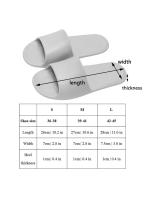 Zapatillas plegables suaves de EVA para mujer, sandalias de masaje para baño interior, portátiles, de viaje, Unisex, de secado rápido, antideslizantes, planas para el hogar - details 3