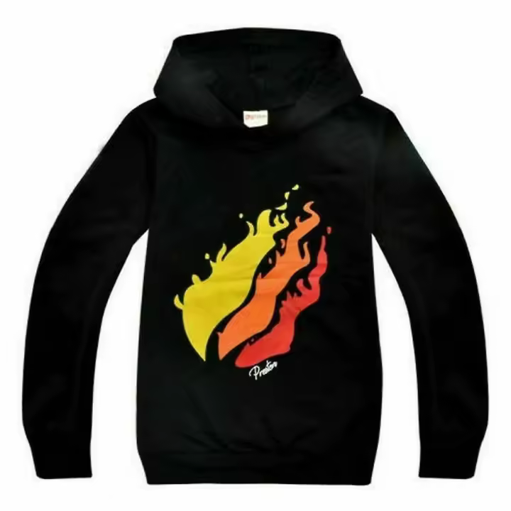 Prestonplayz Conjunto de camisetas informales para niños, sudadera con capucha y pantalones BSSM - 1