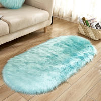 Decoración creativa para el hogar: cojín de alfombra similar a la lana para sofá de sala de estar, almohadilla antifrío para pies para dormitorio, almohadilla antideslizante para baño, duradera y resistente a las manchas en estilo europeo - details 14