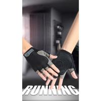 Profesional gimnasio Fitness transpirable antideslizante mujeres hombres medio dedo verano pesca ciclismo guantes sin dedos mujer bicicleta - details 13