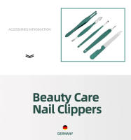Ouriner Juego de manicura de 9 piezas con estuche de cuero, kits de herramientas profesionales para el cuidado de los pies y la cara, cortaúñas de acero inoxidable, regalo - details 6